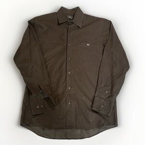 Lacoste Mens Brown Classic Button Down